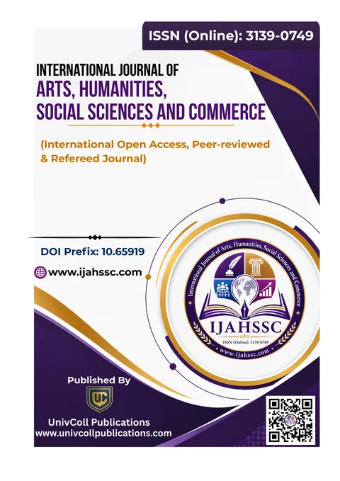 Cover of International Journal of Arts, Humanities, Social Sciences and Commerce