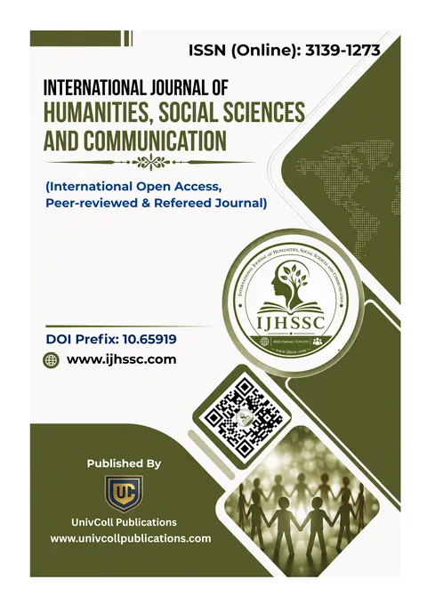 Cover of International Journal of Humanities, Social Sciences and Commerce