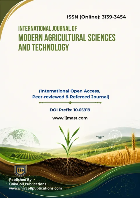 Cover of International Journal of Modern Agricultural Sciences and Technology